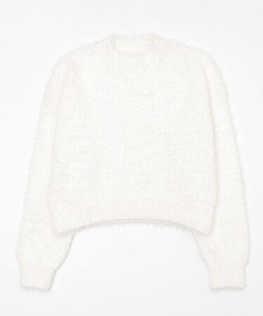 シャギーニットプルオーバー