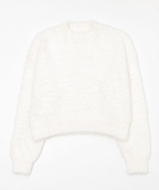 シャギーニットプルオーバー