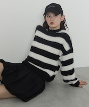 シャギーニットプルオーバー