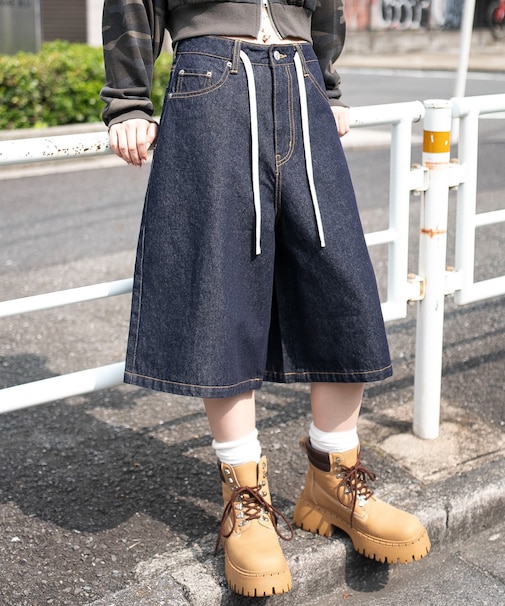 リジッドバギーハーフパンツ