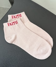 FAITHロゴショートソックス