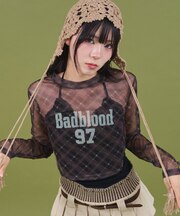 ナンバーロゴチェックシアートップ