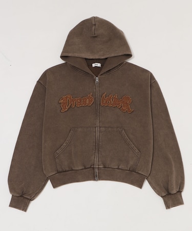 ショートグラフィックZIPパーカー