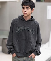 ショートグラフィックプルパーカー