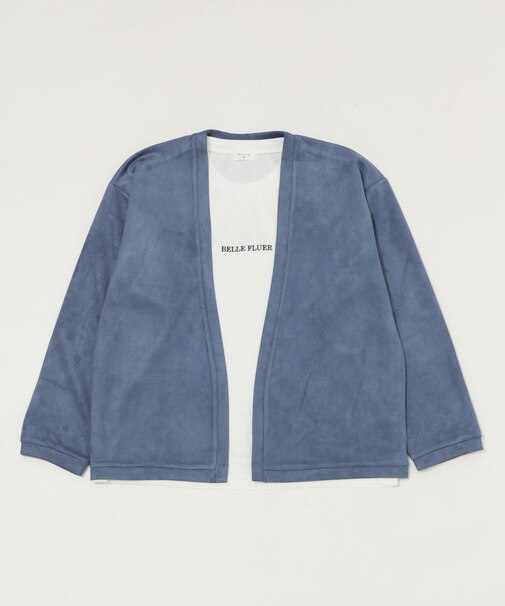 フェイクスウェードアンサンブルカーディガン