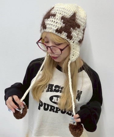 ローゲージスターニットキャップ