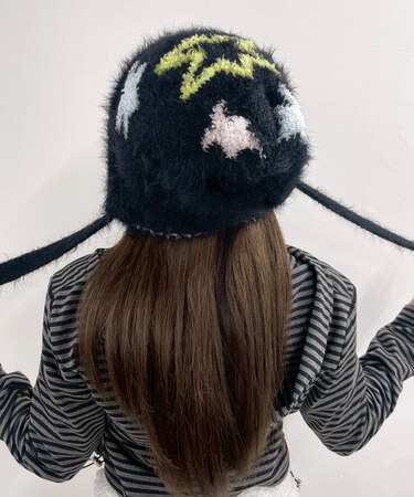 スターロゴシャギーニットキャップ