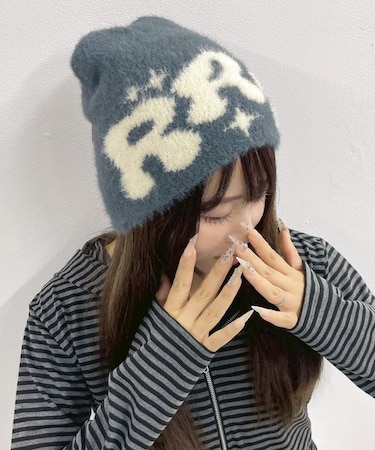 RRWロゴシャギーニットワッチ