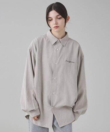 フィブリルワンポイントBIGシャツ(LS)