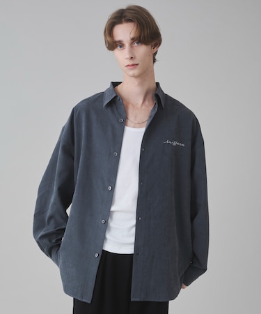 フィブリルワンポイントBIGシャツ(LS)