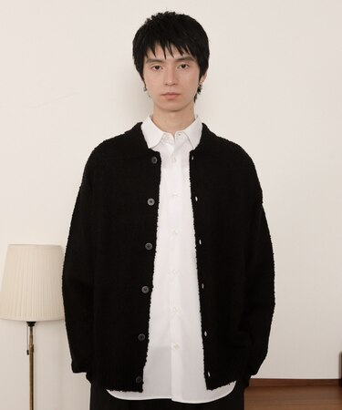 ブークレボタンカーディガン