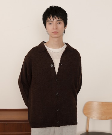 ブークレボタンカーディガン