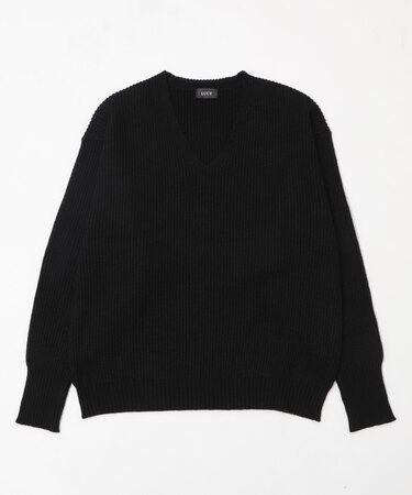 エルボーパッチVネックプルオーバー