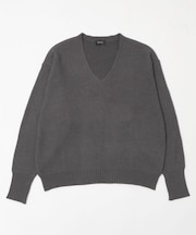 エルボーパッチVネックプルオーバー