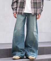 ローライズカバーフィットフレアデニムパンツ