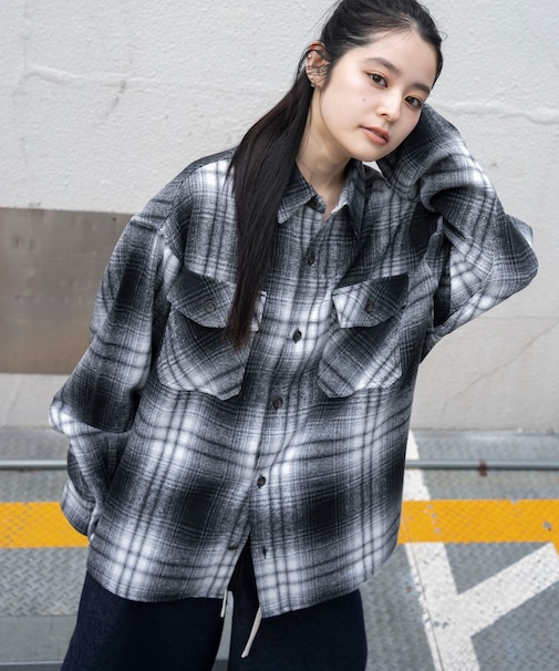 ヘビーネルチェックシャツ(LS)