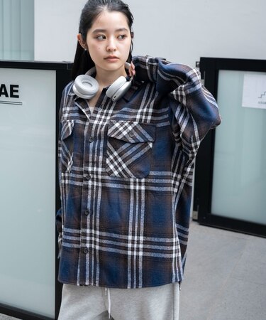 ヘビーネルチェックシャツ(LS)