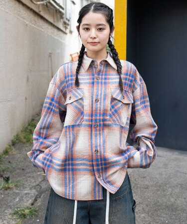 ヘビーネルチェックシャツ(LS)