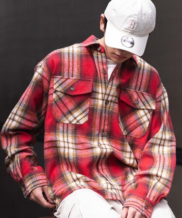 ヘビーネルチェックシャツ(LS)