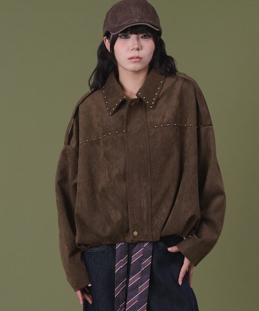 スタッズデザインウエスタンジャケット