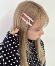 L2Pビジューリボンヘアクリップ