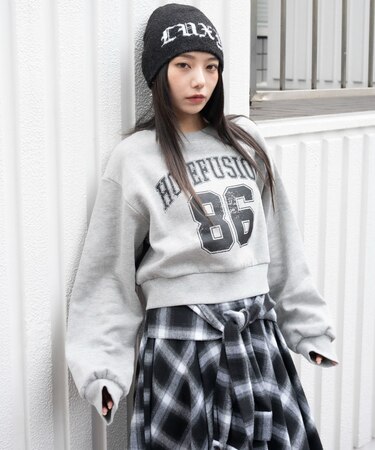 裏起毛グラフィックスウェット