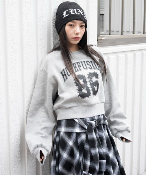 裏起毛グラフィックスウェット