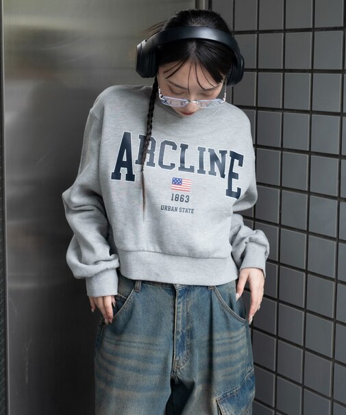 裏起毛グラフィックスウェット