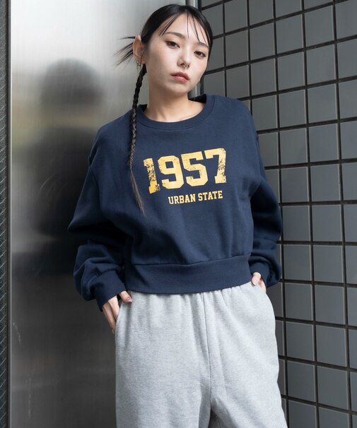 裏起毛グラフィックスウェット