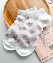 モチーフ総柄ショートソックス