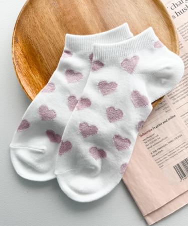 モチーフ総柄ショートソックス