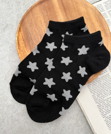 モチーフ総柄ショートソックス