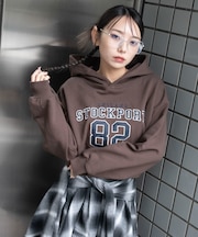 ロゴショートプルパーカー