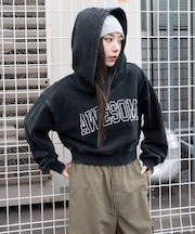 ロゴショートプルパーカー