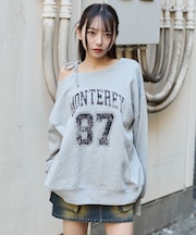 裏起毛2WAYグラフィックワンショルBIGスウェット