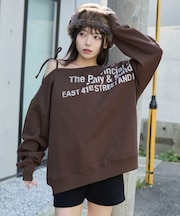 裏起毛2WAYグラフィックワンショルBIGスウェット