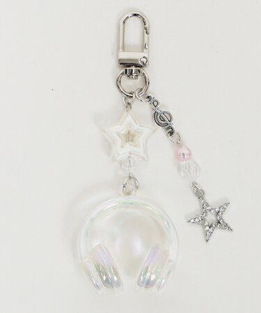 オーロラクリアヘッドホンキーホルダー