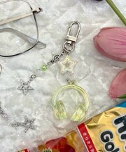 オーロラクリアヘッドホンキーホルダー