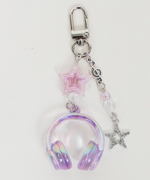 オーロラクリアヘッドホンキーホルダー