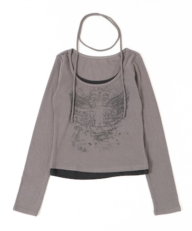 チョーカーツキレイヤードトップ