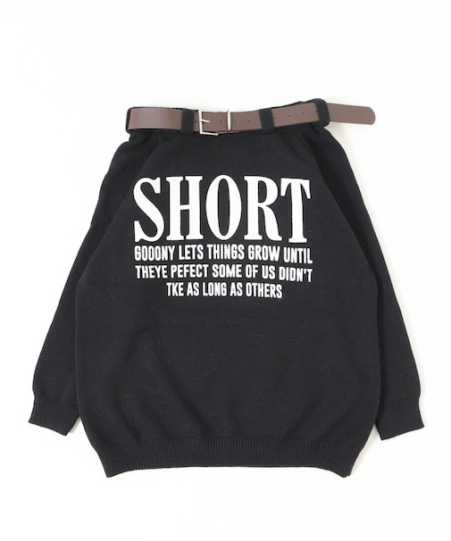 ベルトオフショルロゴニット