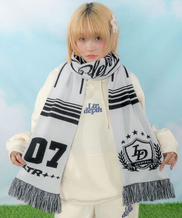 エンブレムサッカーマフラー