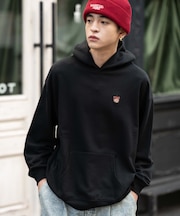 ワンポイント刺繍プルパーカー