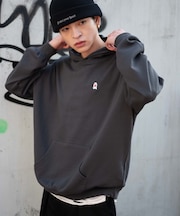 ワンポイント刺繍プルパーカー