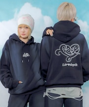 ハートモチーフプルパーカー