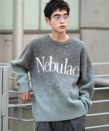 ファジーグラデーションプルオーバー