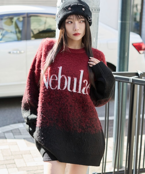 ファジーグラデーションプルオーバー