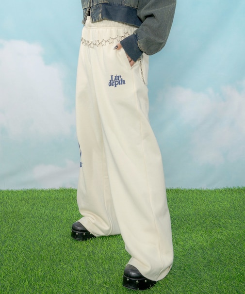 ハートモチーフスウェットパンツ