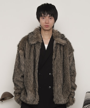 フェイクファーZIPブルゾン