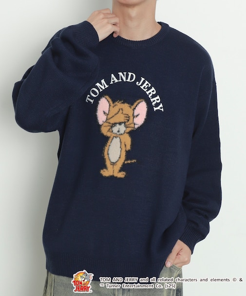 JERRY シャギージャガードニット